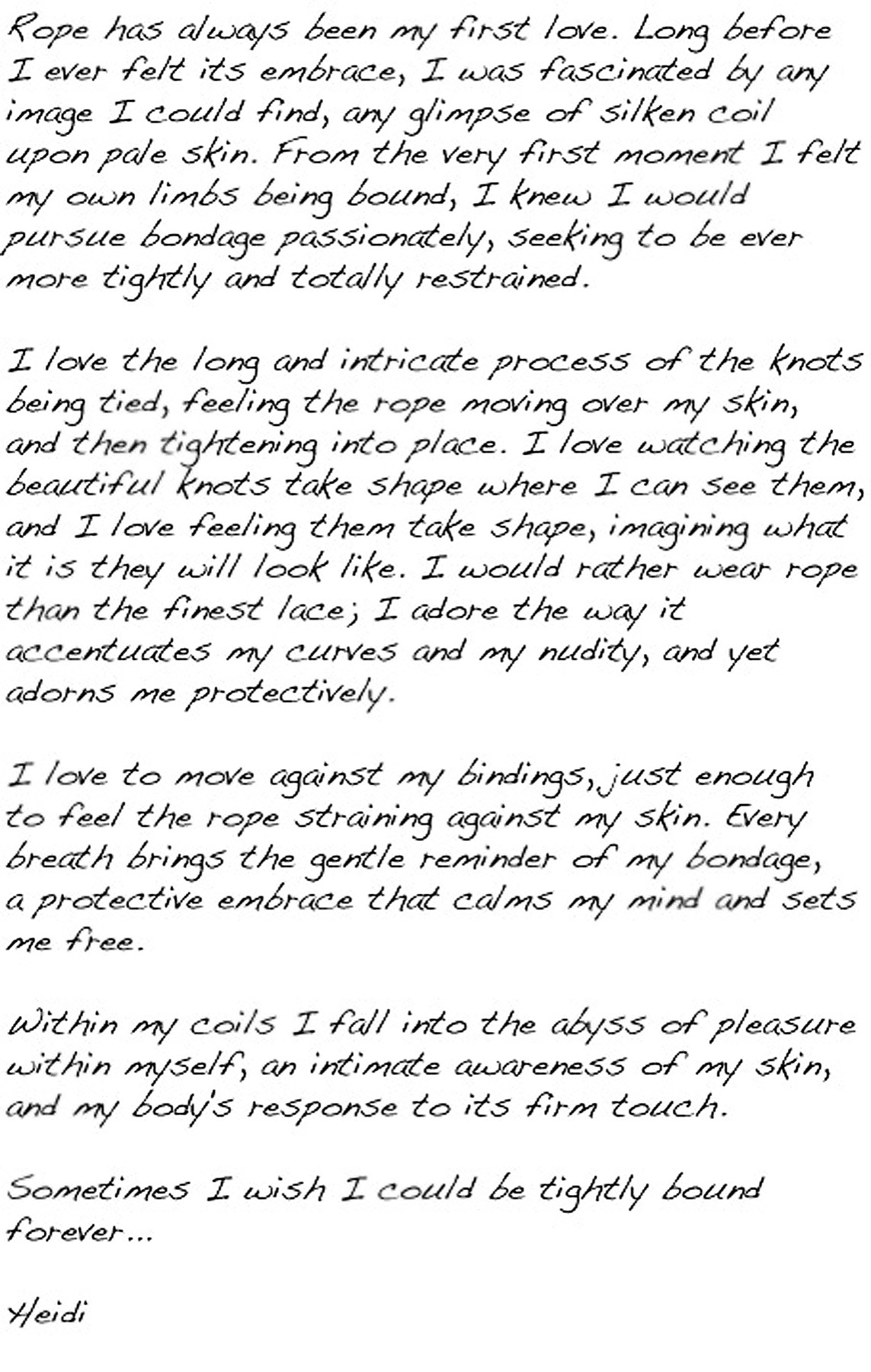 Example participant text from Part I